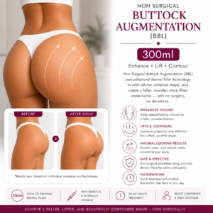 Buttock Augmentation Filler (BBL) – 300ml